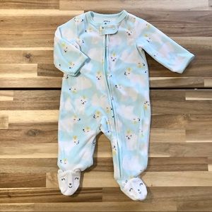 Carter's Polar Bear Fleece Winter Footed Pajamas